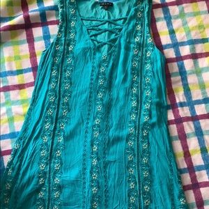 As U Wish- slightly used woman’s Embroidered dress